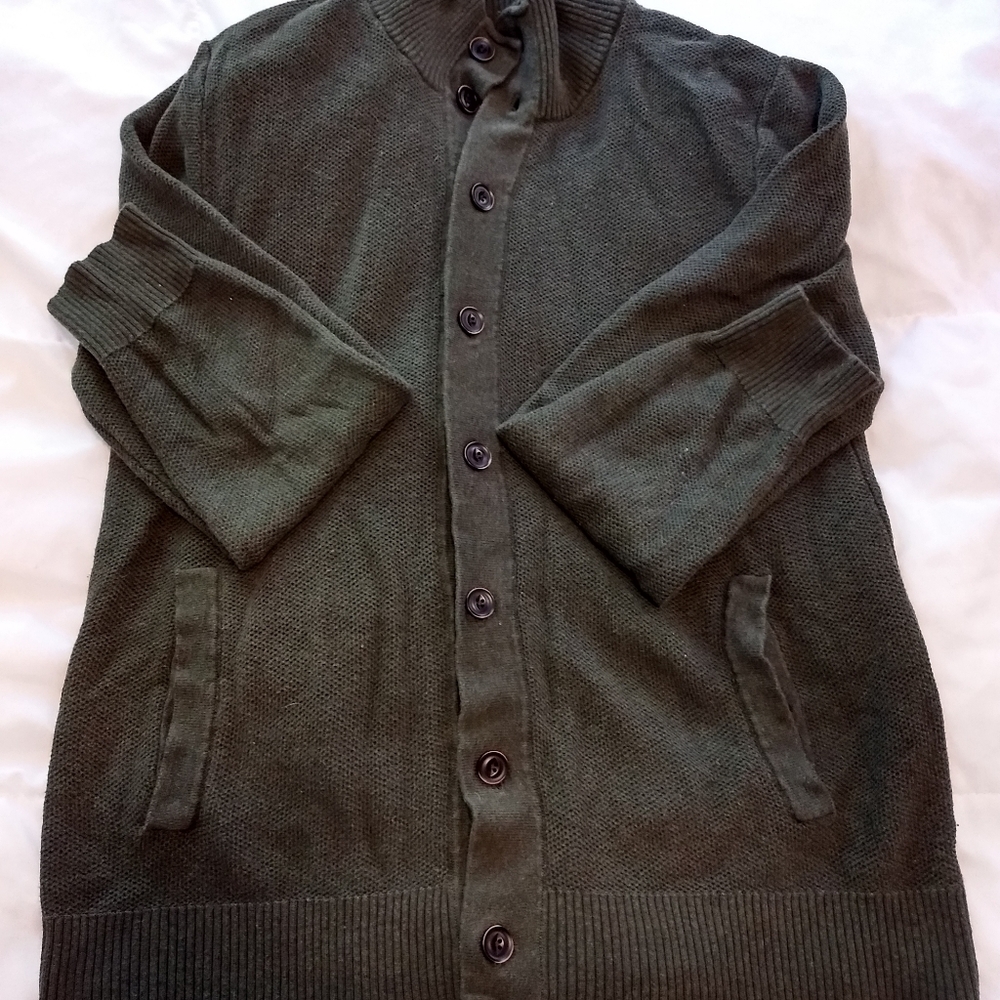 Goodfellow and Co green cardigan
